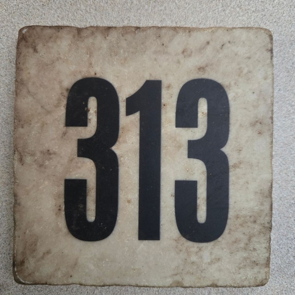 Vintage Style Marble 313 Coaster